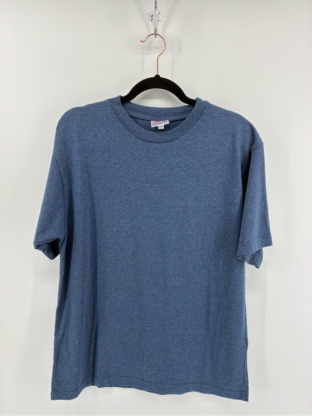 Classic Blue Crewneck T-Shirt - Unbranded